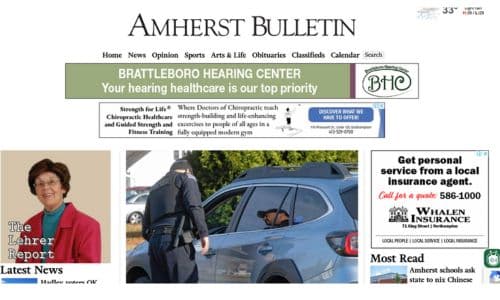 Guide to Media - Amherst Bulletin - Screenshot