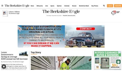 Guide to Media - The Berkshire Eagle- Screenshot