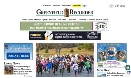 Guide to Media - The Greenfield Recorder - Screenshot