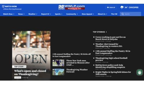 Guide to Media - WWLP-22News - Screenshot