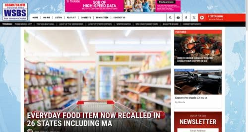 Guide to media - WSBS (860 AM 94.1 FM) - Screenshot