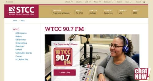 Guide to media - WTCC (90.7 FM) - Screenshot